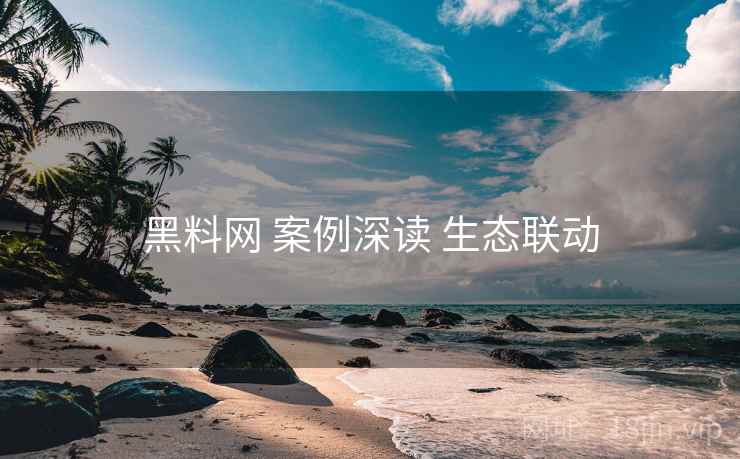 黑料网 案例深读 生态联动