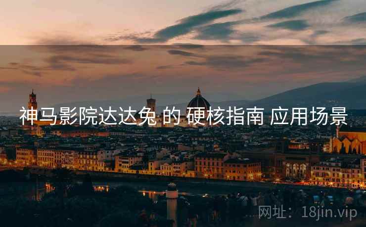 神马影院达达兔 的 硬核指南 应用场景